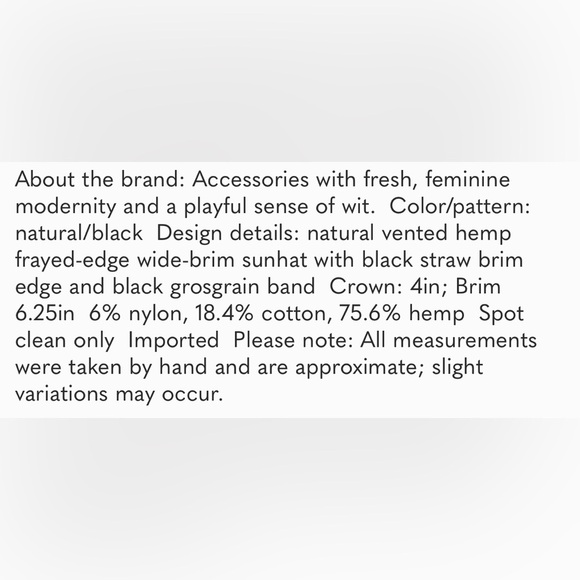 Eugenia Kim Mirabel Straw Hat NWOT - Picture 6 of 8